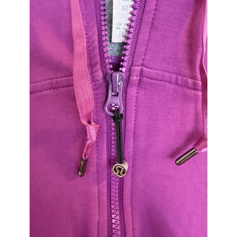 Lululemon Scuba Full-Zip Hoodie – Purple (Size 10) - Picture 5 of 8